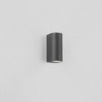 Modern Simple Outdoor Waterproof Aluminum Glass Cylinder 2-Light Wall Sconce Lamp