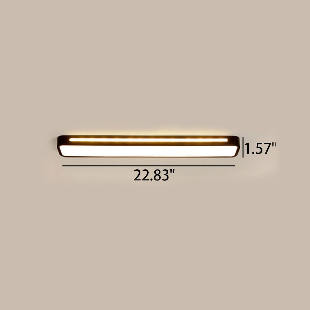 Nordic Minimalist Long LED Flush Mount Ceiling Light BulbSquare