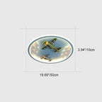 Lumendat Contemporary Creative Cartoon Fighter Unicorn Resin Acrylic LED Kids Flush Mount Ceiling Light For Bedroom Lumendat