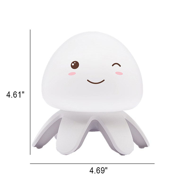 Creative Silicone Jellyfish Music USB Rechargeable Remote Control LED Night Light Table Lamp Lumendat