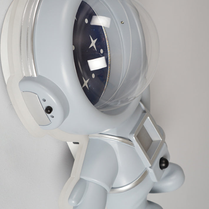 Lumendat Contemporary Creative Kids Metal Acrylic Resin Astronaut Flush Mount Ceiling Light For Bedroom Lumendat