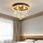 Modern Creative Cartoon Round Bird / Skirt Hanging LED Flush Mount Ceiling Light Lumendat
