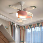 Lumendat Simple Cartoon Aircraft LED Downrods Ceiling Fan Light Lumendat