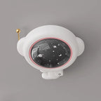 Lumendat Modern Art Deco Kids Iron PE Astronaut Round LED Flush Mount Ceiling Light For Bedroom Lumendat