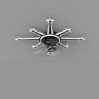 Lumendat Childlike Creative Meteor Design LED Flush Mount Ceiling Fan Light Lumendat