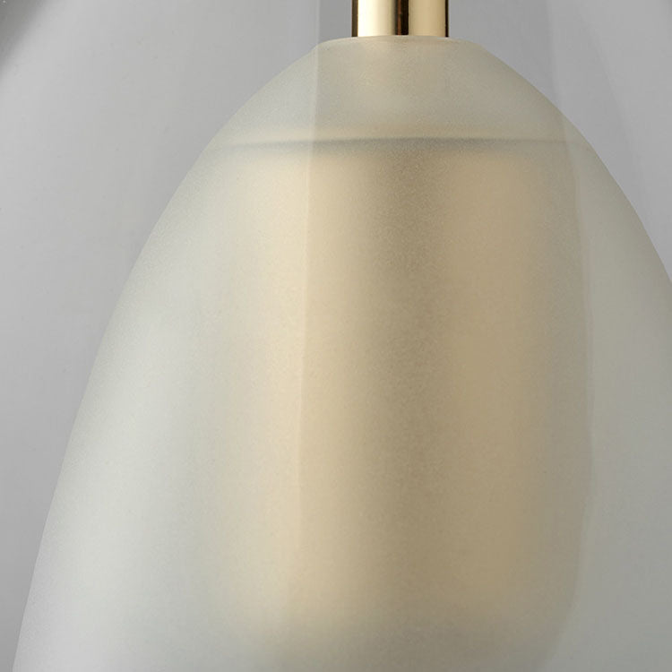 Contemporary Scandinavian Diamond Copper Glass 1-light Pendant Light for Bedroom