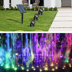 Solar Waterproof RGB Lawn Decoration LED Spotlight Landscape Light Lumendat