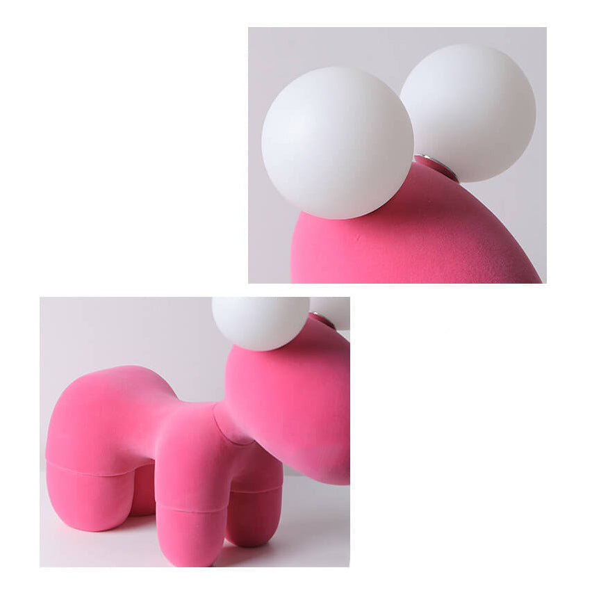 Lumendat Cartoon Creative Pony Plush Resin 2-Light Table Lamp Lumendat