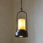 Vintage Industrial Candle 1-light Hemp Wire LED Pendant Light BulbSquare