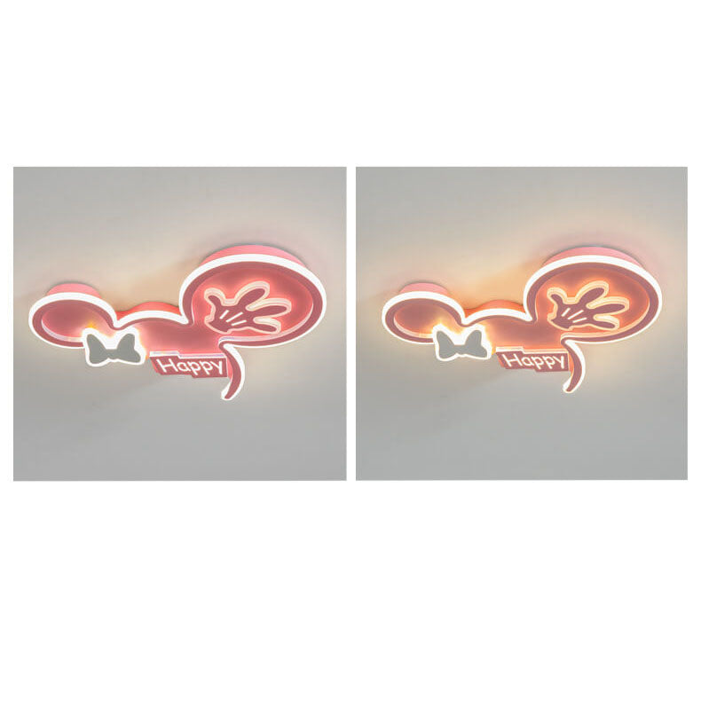 Lumendat Cartoon Creative Minnie LED Kids Flush Mount Ceiling Light Lumendat