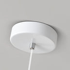 Lumendat Contemporary Nordic Kids Iron Resin Glass Moon Doll 1-Light Pendant Light For Bedside Lumendat