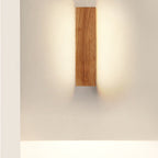 Simple Solid Wood Strip LED Wall Sconce Lamp