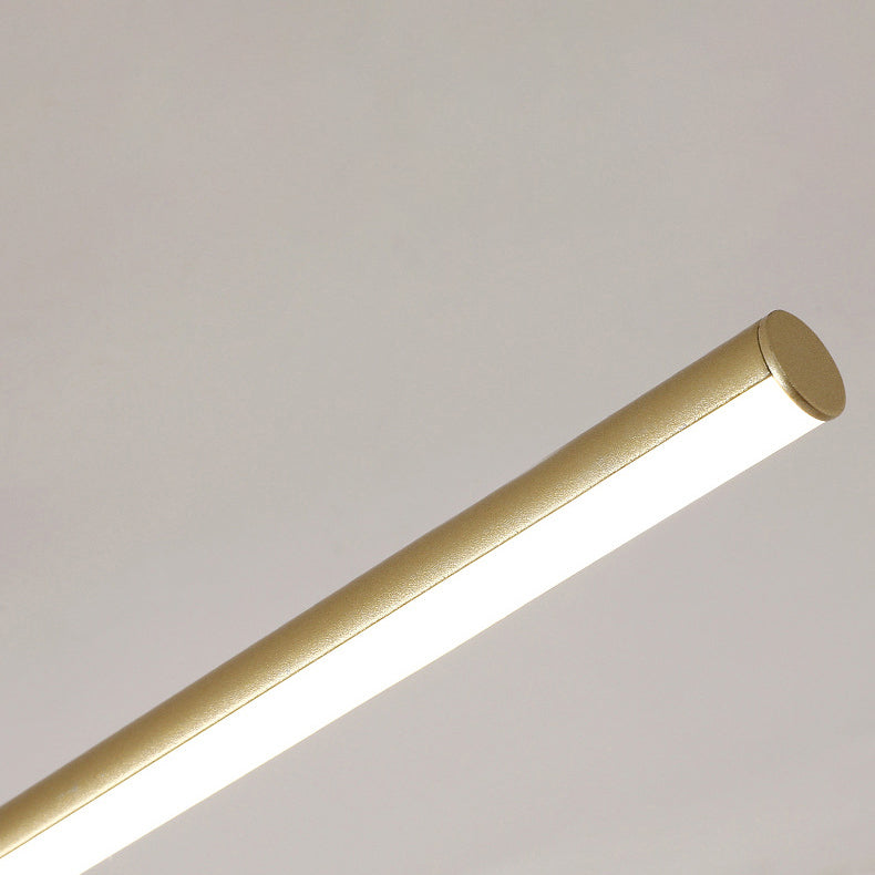 Modern Minimalist Aluminum Acrylic Strip Rectangle LED Semi-flush Mount Ceiling Light for Hallway
