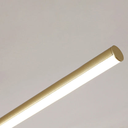 Modern Minimalist Aluminum Acrylic Strip Rectangle LED Semi-flush Mount Ceiling Light for Hallway