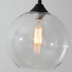 Nordic Minimalist Stained Round Glass 1-light Pendant Light Lumendat