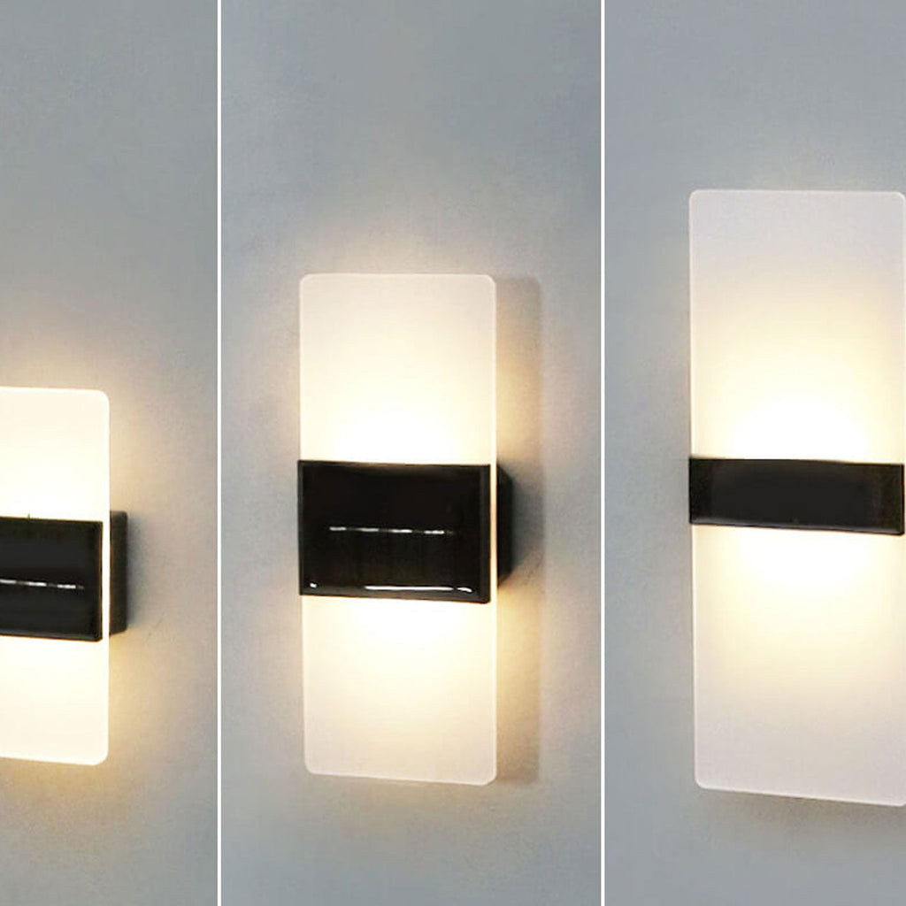 Courtyard Waterproof Acrylic LED Solar Wall Sconce Lamp Outdoor Light Lumendat