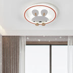 Lumendat Childlike Creative Cartoon Rabbit Design LED Flush Mount Light Lumendat