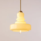 Modern Colorful Glass Gourd Shade 1-light Pendant Light BulbSquare