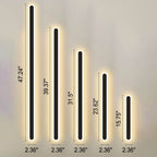 Modern Minimalist Long Bar Iron Acrylic LED Wall Sconce Lamp