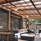 European Retro Spherical 1-light Outdoor Waterproof Pendant Light Lumendat