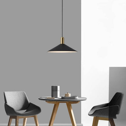 Nordic Minimalist Iron Triangle Cone 1-Light Pendant Light