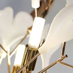Nordic Romantic Ginkgo Leaf Decorative Acrylic Iron 5-Light Standing Floor Lamp Lumendat