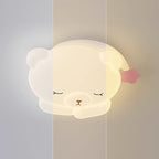 Lumendat Modern Art Deco Kids Iron PE Bear LED Flush Mount Ceiling Light For Bedroom Lumendat