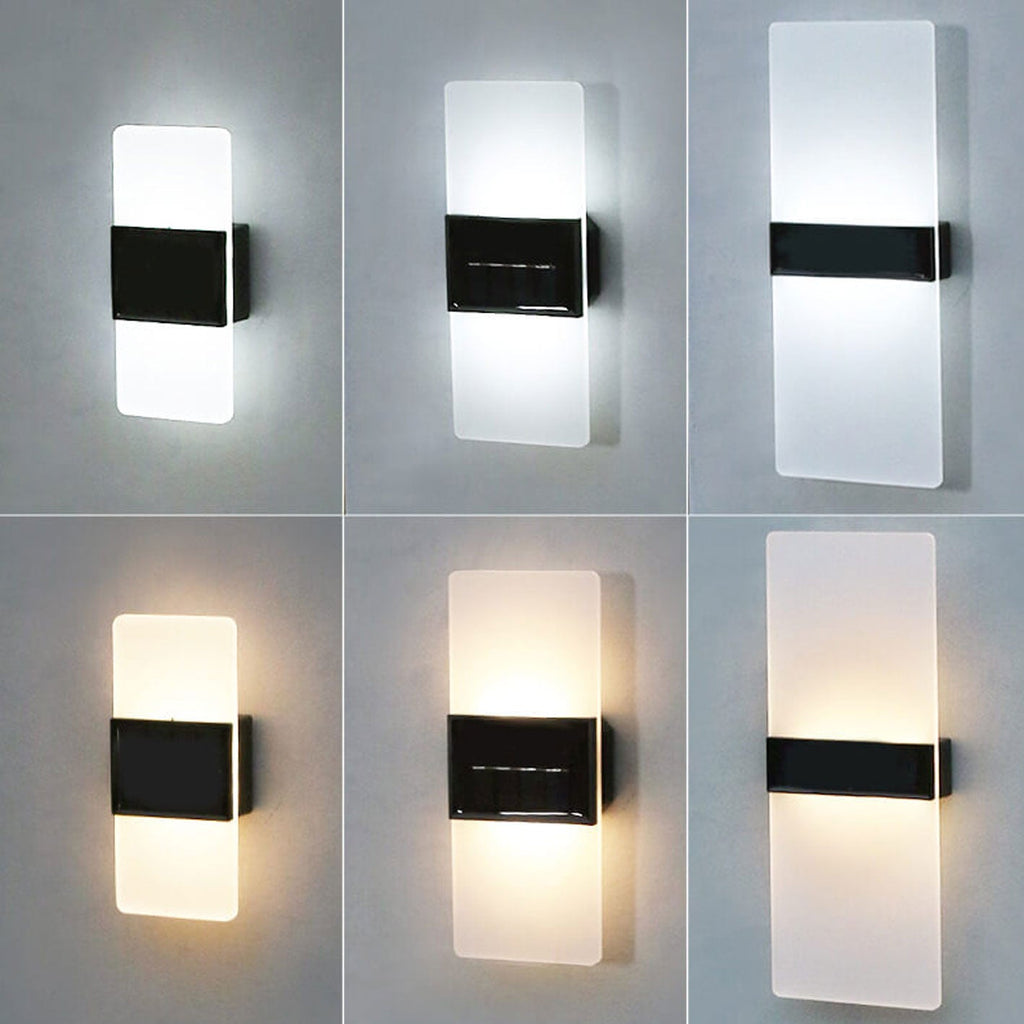 Courtyard Waterproof Acrylic LED Solar Wall Sconce Lamp Outdoor Light Lumendat