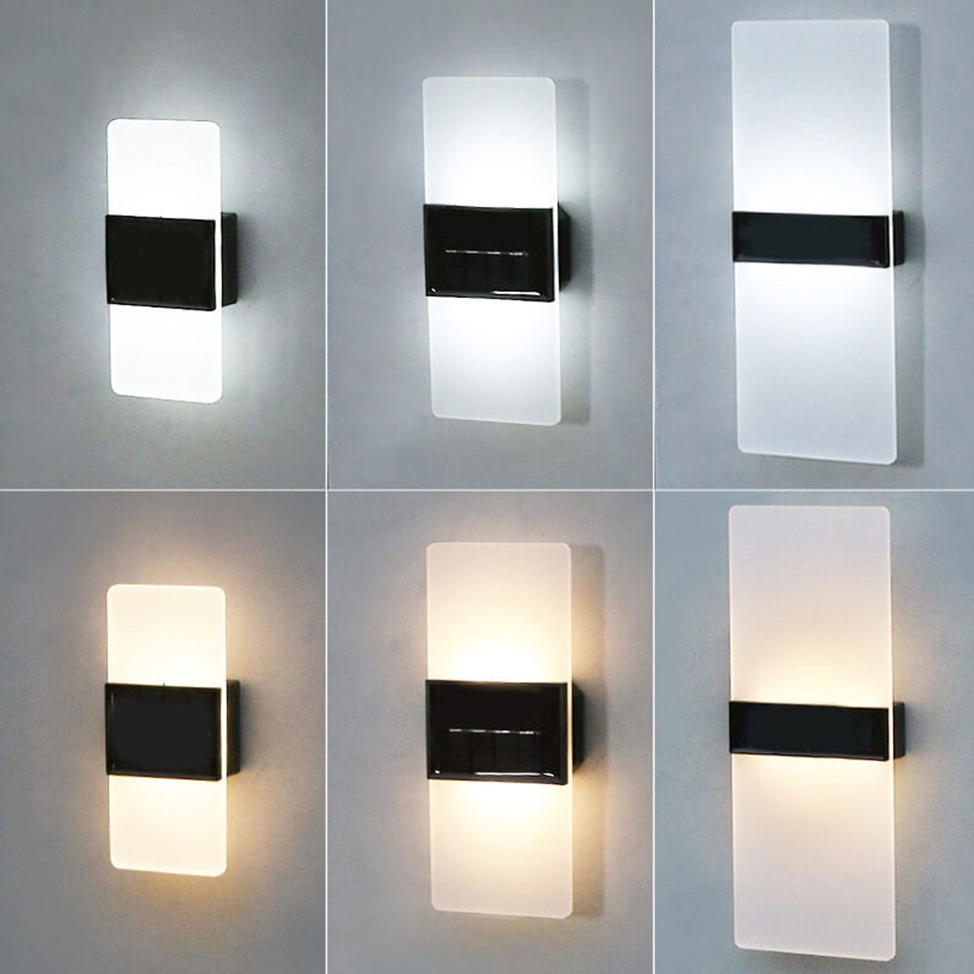 Courtyard Waterproof Acrylic LED Solar Wall Sconce Lamp Outdoor Light Lumendat