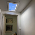 Modern Minimalist Smart Blue Sky Metal LED Flush Mount Ceiling Light for Living Room BulbSquare