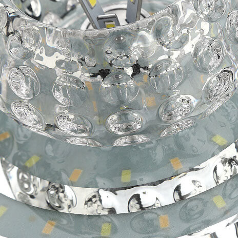 Minimalist Light Luxury Crystal Round Spotlight LED Flush Mount Ceiling Light Lumendat
