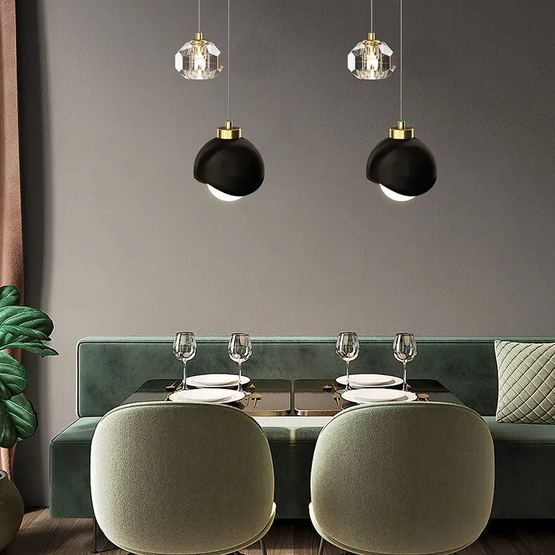 European Style Light Luxury Iron Brass LED Island Light Chandelier Lumendat