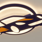 Lumendat Contemporary Creative Iron Acrylic Cartoon Sports Car LED Kids Flush Mount Ceiling Light For Bedroom Lumendat