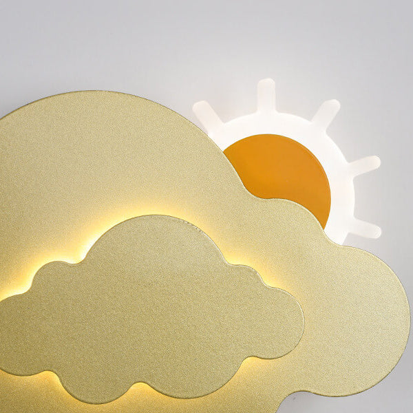 Lumendat Cartoon Creative Clouds Acrylic LED Wall Sconce Lamp Lumendat