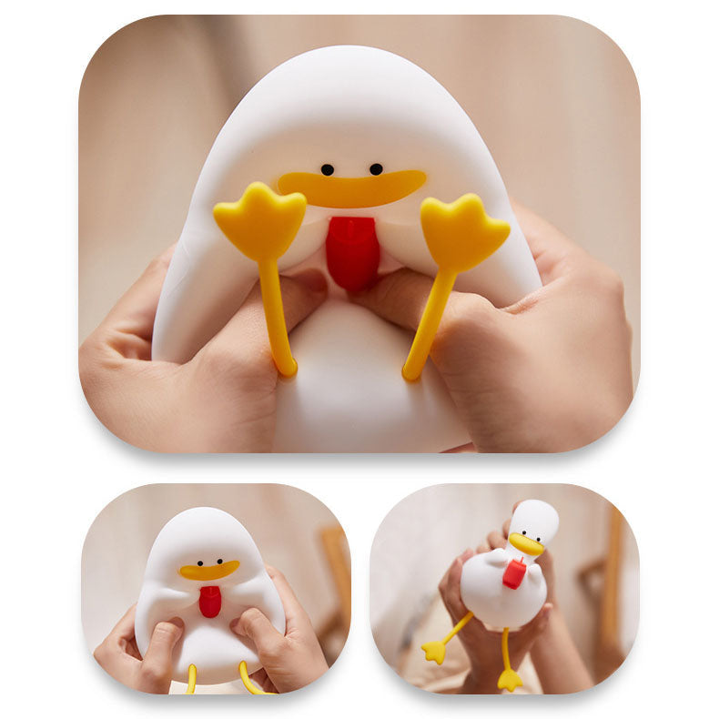 Creative Cartoon Silicone Duck Pat LED Night Light Table Lamp Lumendat