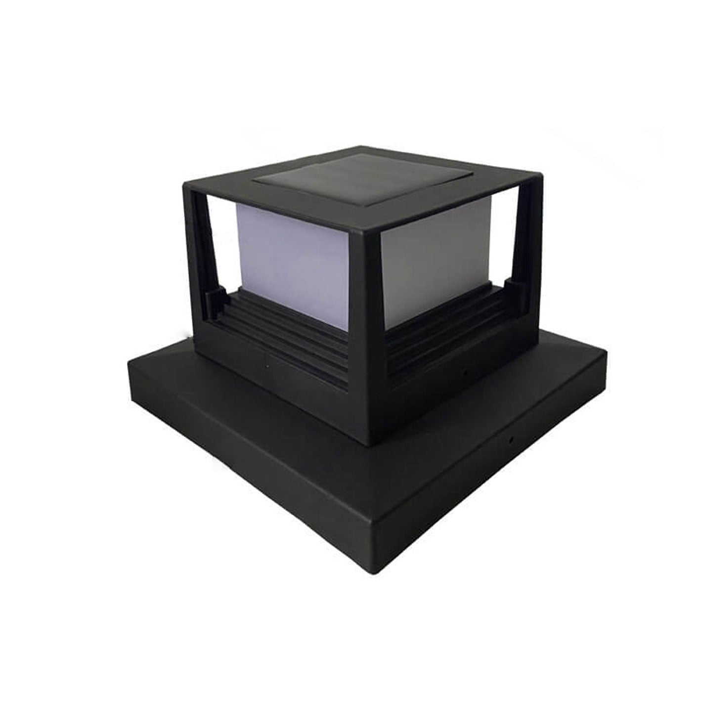 Outdoor Solar Pillar Head Light Square Pillar Head Light Garden Light Lumendat