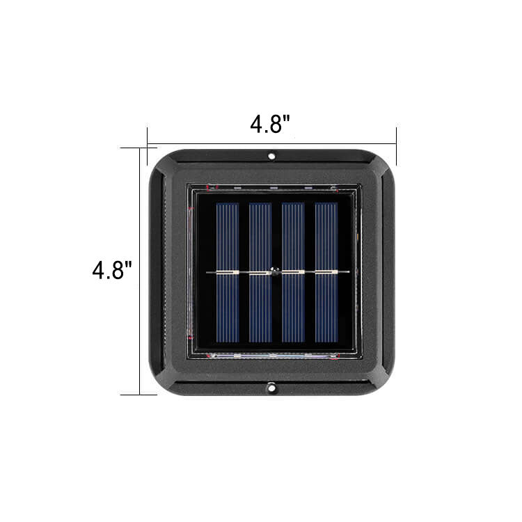 Modern Square Waterproof Solar LED Outdoor Garden Balcony Street Light Lumendat