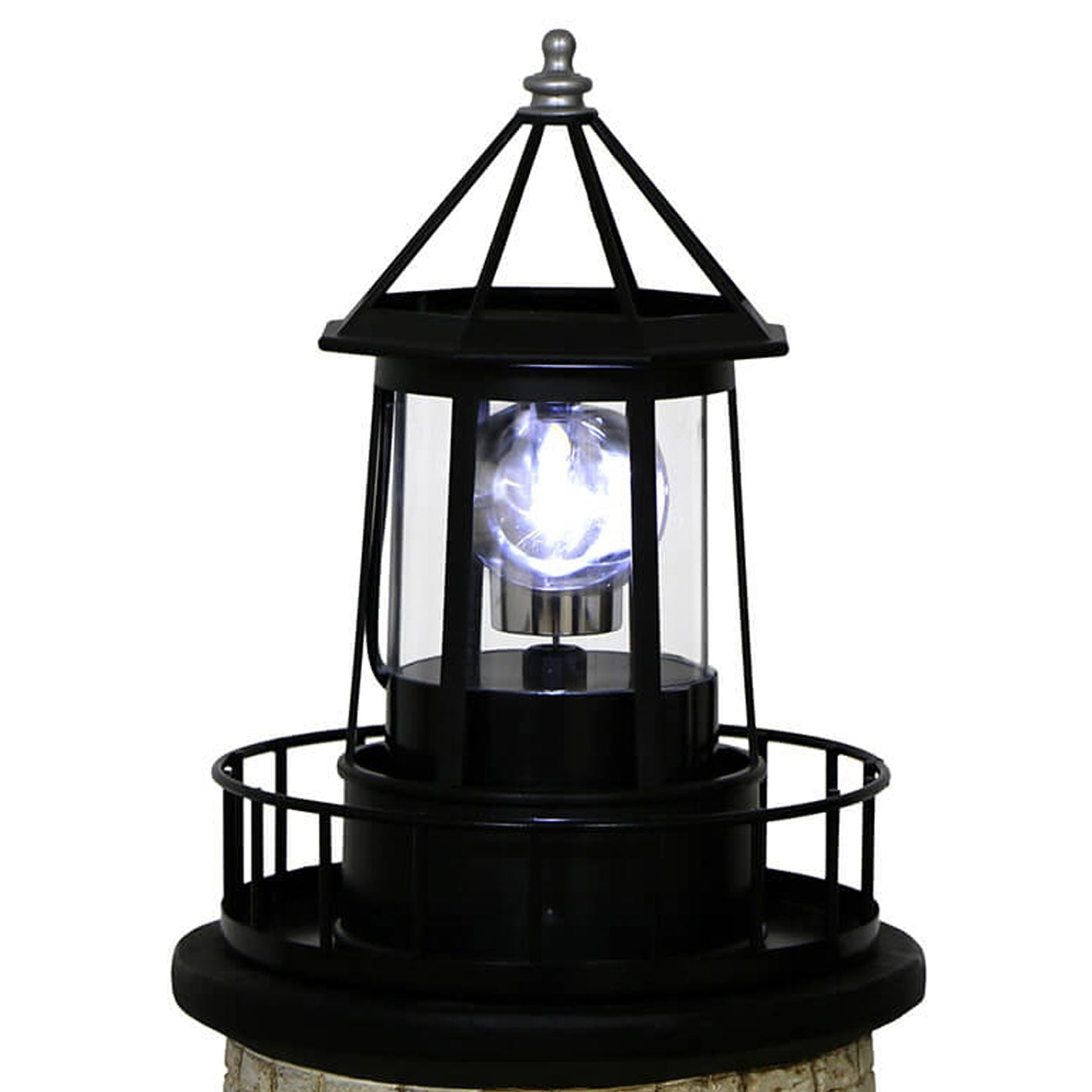 Creative Solar Rotating Tower Resin Hardware LED Garden Decoration Landscape Light Lumendat