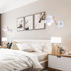 Modern Nordic Iron Semicircle Adjustable Wooden Lamp Arm 1-Light Wall Sconce Lamp Lumendat