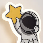Lumendat Contemporary Creative Acrylic Cartoon Fairy Astronaut Iron LED Kids Wall Sconce Lamp For Bedroom Lumendat