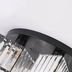 Modern Luxury Diamond Shaped Iron Crystal 3/4/5/6 Light Semi-Flush Mount Ceiling Light Lumendat