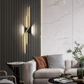 Modern Minimalist Aluminum Geometric Long Straight Line LED Wall Sconce Lamp For Living Room Lumendat