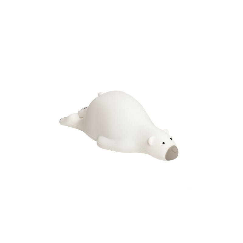 Lumendat Contemporary Creative Kids Cartoon Lazy Bear Silicone LED Night Light Table Lamp For Bedroom Lumendat