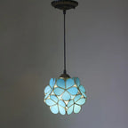 Vintage Stained Glass Petal 1-light Pendant Light Lumendat