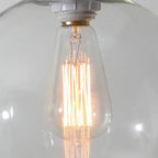 Nordic Minimalist Stained Round Glass 1-light Pendant Light Lumendat