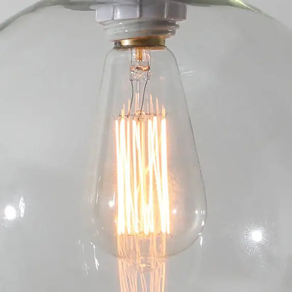 Nordic Minimalist Stained Round Glass 1-light Pendant Light Lumendat