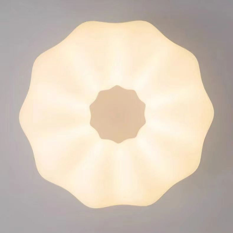 Lumendat Modern Simplicity Cream PE Cloud Pumpkin Shade Iron LED Kids Pendant Light For Bedroom Lumendat