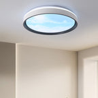 Modern Simplicity Iron Acrylic Round Square Rectangular Sunny Sky LED Flush Mount Ceiling Light For Living Room Lumendat