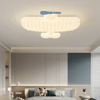 Lumendat Contemporary Creative Kids Airplane Iron PE LED Flush Mount Ceiling Light For Bedroom Lumendat