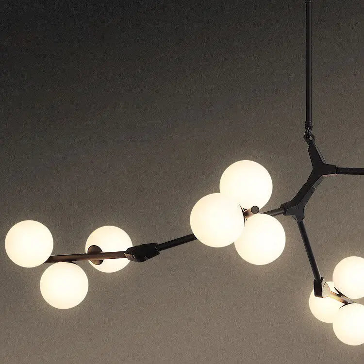 Modern Creative Magic Bean Branch Glass 12/18/24 Light Chandelier Lumendat